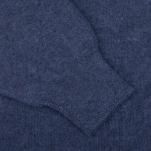 Fedeli Cardigans | Dark Blue Cashmere Full-Zip Cardigan
