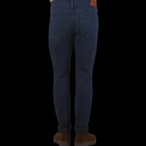 Paige Jeans | Dark Blue Cotton Stretch Lennox Jeans