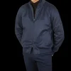 Maurizio Baldassari Coats & Jackets | Dark Blue Pure Cashmere Blouson