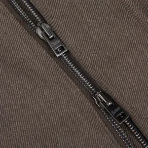Herno Coats & Jackets | Dark Brown Loro Piana Wool Twill Jacket