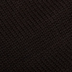Gran Sasso Knitwear | Dark Brown Merino Wool Button Cardigan