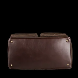 Felisi Weekend Bags | Dark Brown Nylon Leather Signature Travel Bag