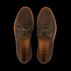 Jacques Soloviére Paris Derbies | Dark Brown Suede Leather Olivier Derbies