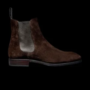 Carmina Chelsea Boots | Dark Brown Suede Simpson Chelsea Boots