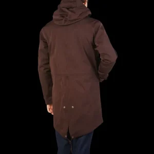 Ten C Outerwear | Dark Brown Technical Cyclone Parka