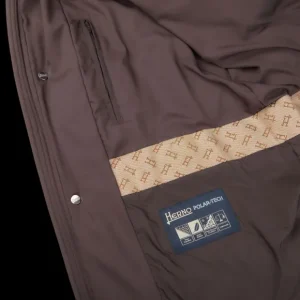 Herno Outerwear | Dark Brown Technical Nylon Polar Tech Jacket
