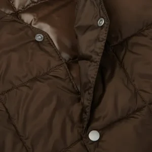 Taion Gilets | Dark Chocolate Nylon Down Padded Vest