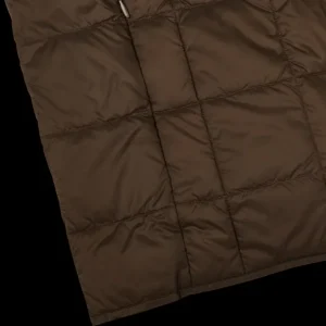 Taion Gilets | Dark Chocolate Nylon Down Padded Vest