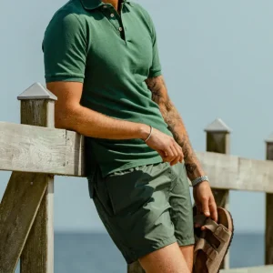 Fedeli Swimwear | Dark Green Microfiber Madeira Swimwear