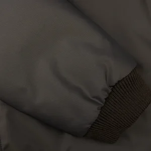 Moorer Outerwear | Dark Green Nylon Down Padded Blouson