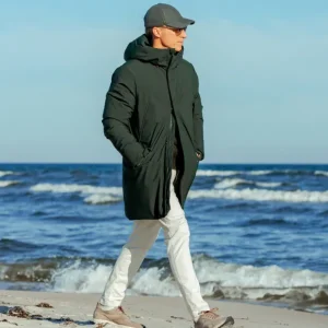Save The Duck Outerwear | Dark Green Padded Wilson Arctic Parka