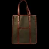 Frank Clegg Tote Bags | Dark Olive Cotton Canvas Market Tote Bag