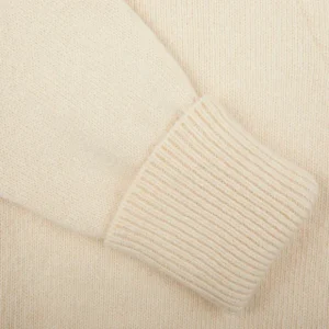 G.R.P Cardigans | Ecru Wool Cashmere Shawl Collar Cardigan