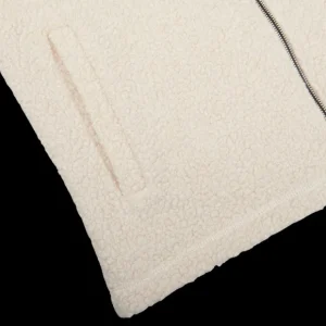 Sunspel Gilets | Ecru Wool Fleece Gilet