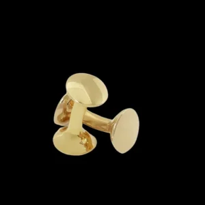 Codis Maya Jewellery | Gold Brass Bow Cufflinks