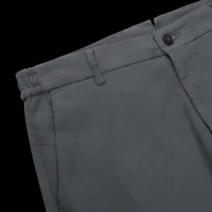 Berwich Trousers | Graphite Grey Cotton Stretch Chinos