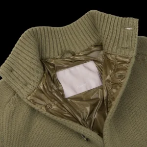 Herno Knitwear | Grass Green Wool Knitted Blouson