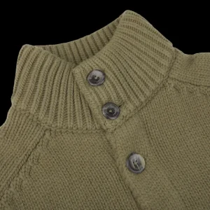 Herno Knitwear | Grass Green Wool Knitted Blouson