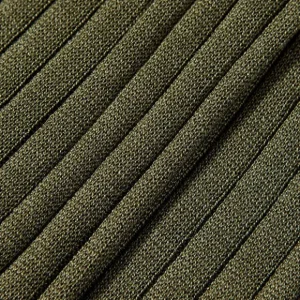 Canali Socks | Green Ribbed Cotton Socks
