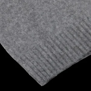 Drumohr Knitwear | Grey Brushed Lambswool Crew Neck Sweater