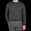 Gran Sasso Sweaters | Grey Melange Extra Fine Merino Crew Neck
