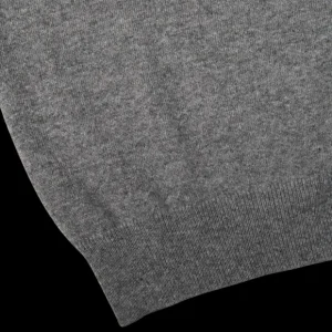 Zanone Knitwear | Grey Melange Wool Cashmere Rollneck
