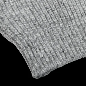 Inis Meain Knitwear | Grey Melange Wool Cashmere Boatbuilder Rollneck