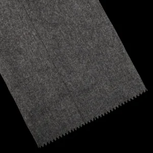 Studio 73 Trousers | Grey Melange Wool Flannel Pleated Trousers