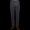 Baltzar Sartorial Suits | Grey Super 100'S Wool Pleated Suit Trousers