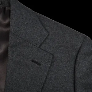 Baltzar Sartorial Suits | Grey Super 100'S Wool Suit Jacket