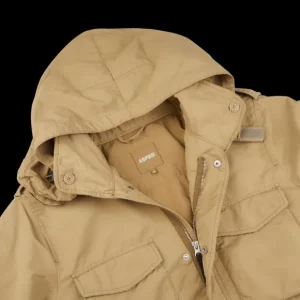 Aspesi Outerwear | Light Beige Nylon Padded Field Jacket