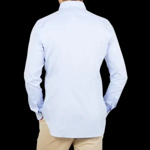 Xacus Shirts | Light Blue Fine Cotton Oxford Bd Shirt