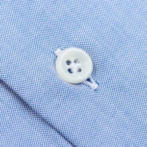 Mazzarelli Shirts | Light Blue Oxford Button Down Regular Shirt