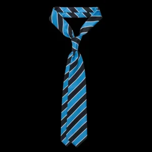 Dreaming Of Monday Ties | Light Blue Regimental 7-Fold Wool Tie