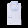 Stenströms Shirts | Light Blue Slimline Double Cuff Shirt