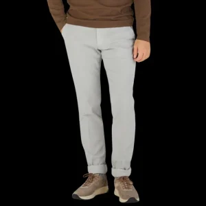 Berwich Trousers | Light Grey Cotton Moleskin Chinos