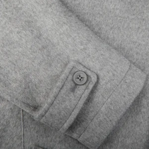 Herno Outerwear | Light Grey Water Repellent Cashmere Car Coat