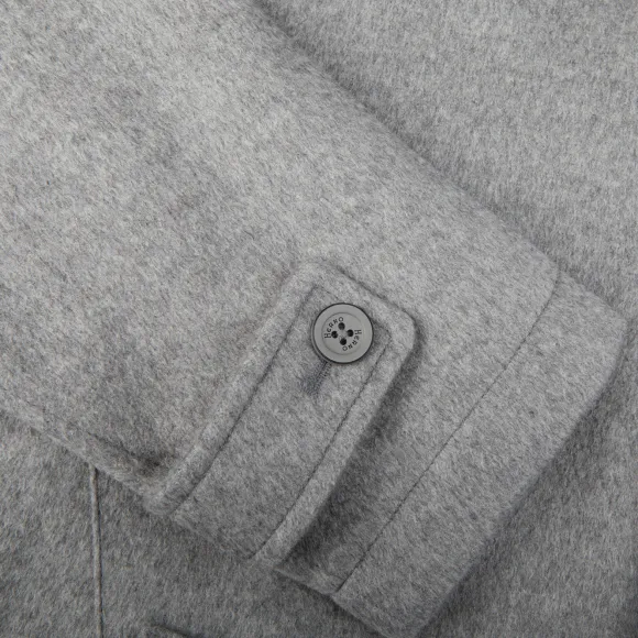 light_grey_water_repellen_4.webp Herno Outerwear | Light Grey Water Repellent Cashmere Car Coat