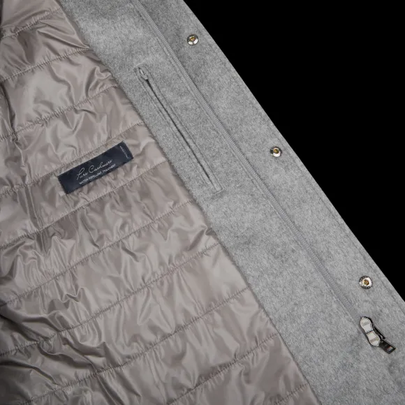 light_grey_water_repellen_5.webp Herno Outerwear | Light Grey Water Repellent Cashmere Car Coat