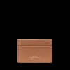 Smythson Wallets | Light Rosewood Panama Leather Flat Card Holder