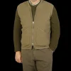 Universal Works Outerwear | Lovat Green Wool Fleece Zip Waistcoat