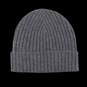 Amanda Christensen Beanies | Mid Grey Cashmere Beanie