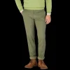 Berwich Trousers | Military Green Cotton Stretch Chinos