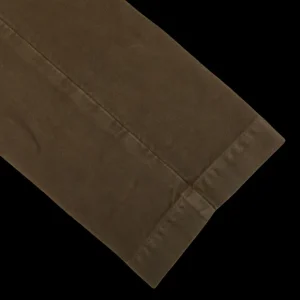 Massimo Alba Trousers | Moss Green Cotton Moleskin Trousers