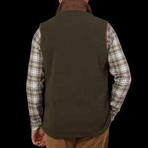 Alan Paine Outerwear | Moss Green Fleece Aylsham Gilet
