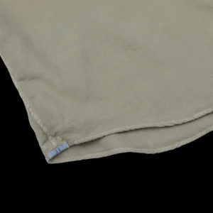 Xacus Shirts | Muted Green Washed Cotton Twill Casual Shirt