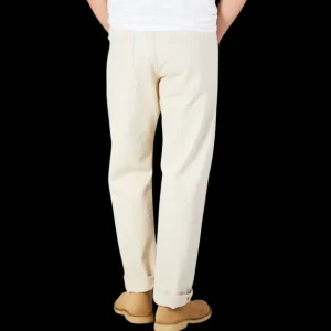 Tela Genova Jeans | Natural Beige Cotton Selvedge Jeans