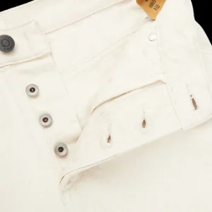 Tela Genova Jeans | Natural Beige Cotton Selvedge Jeans
