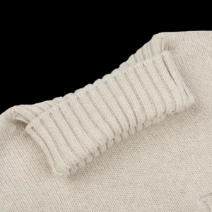 Fedeli Knitwear | Natural Beige Wool Cashmere Rollneck
