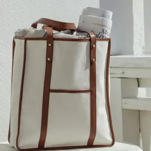 Frank Clegg Tote Bags | Natural Cotton Canvas Market Tote Bag